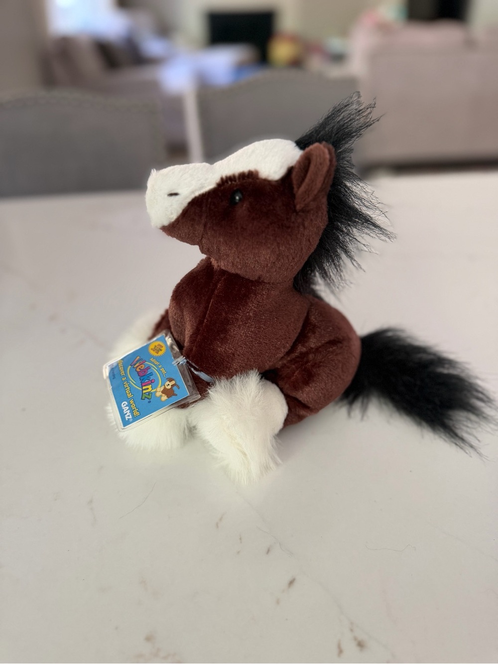 NWT and Code Ganz Webkinz Clydesdale Horse